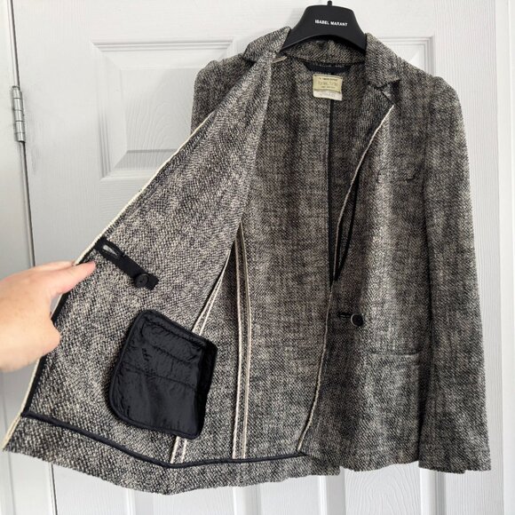 Forte.Forte "Il Tweed" Knit Cotton Blazer, size "0" (size XS - Picture 3 of 6